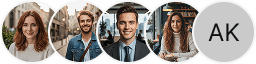 Multiple investor profile avatars on Rowan Kapitvale trading review block